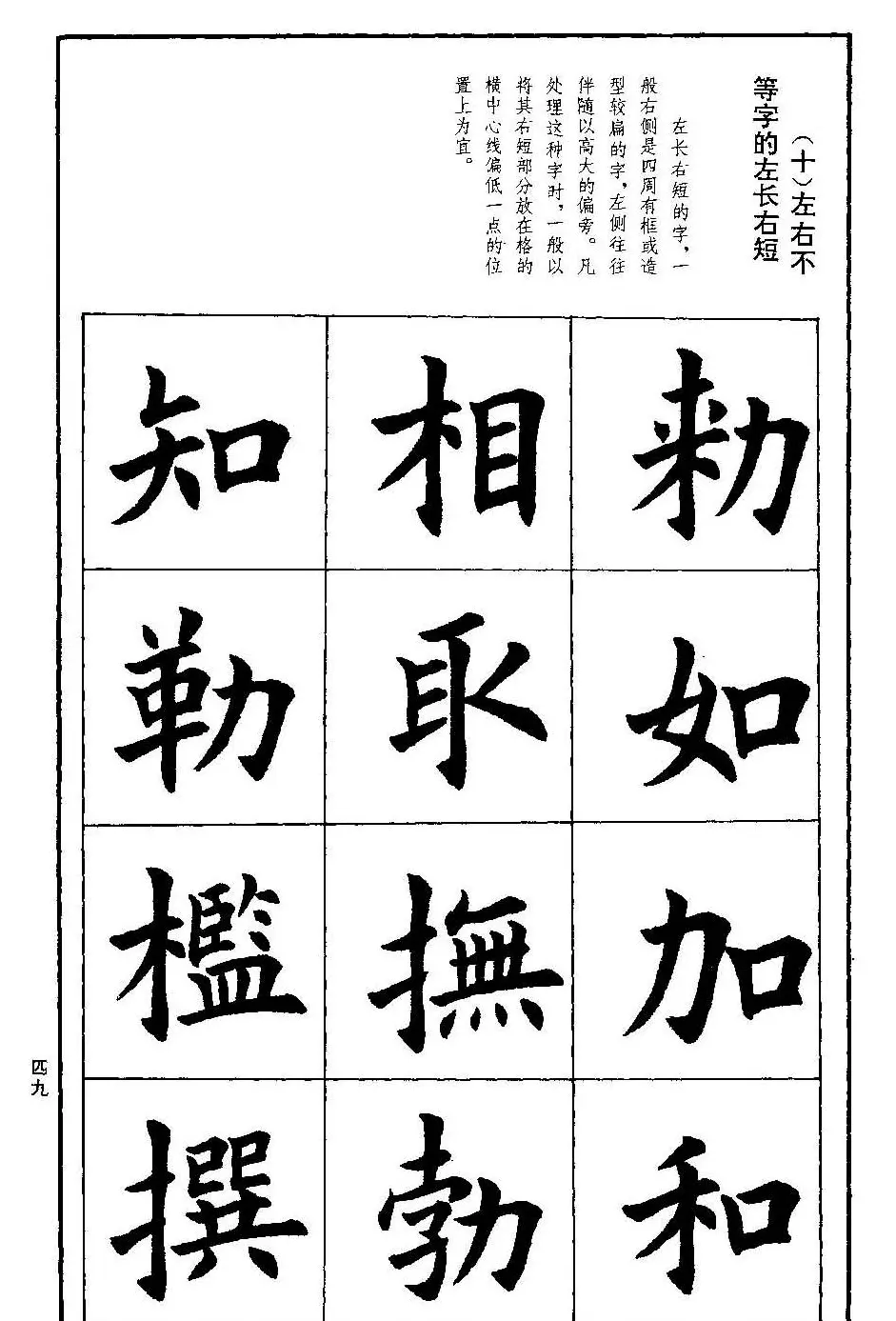孟繁禧欧体字帖《楷书技法》 | 毛笔楷书字帖