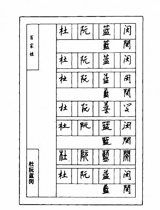 钢笔七体字帖《顾仲安书百家姓》 | 硬笔书法字帖