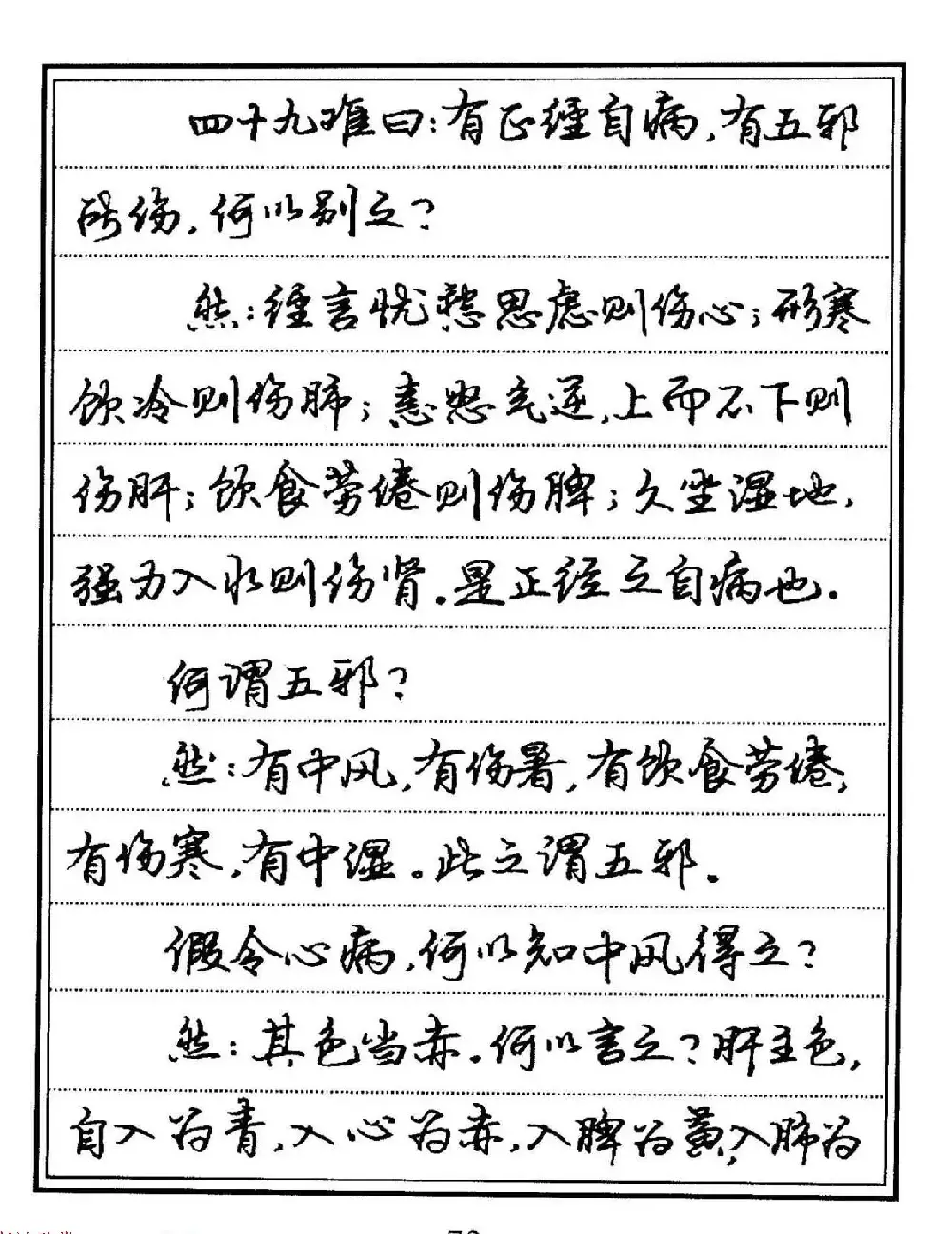 苏德生硬笔书法《中医经典钢笔字帖·难经》 | 硬笔书法字帖