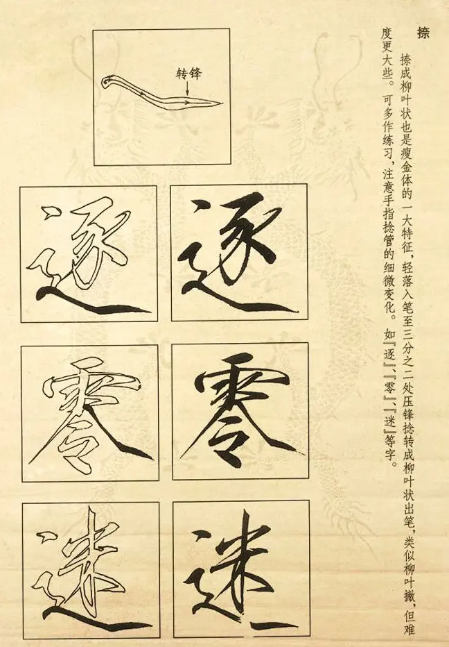 书法教程《宋徽宗瘦金体及其笔法》 | 毛笔楷书字帖