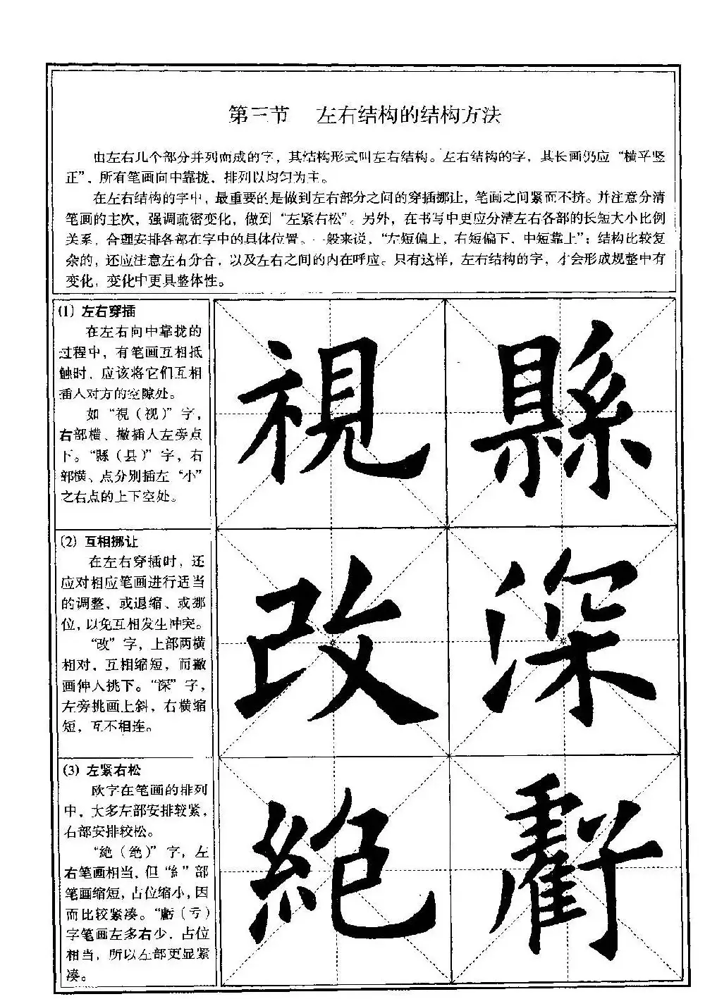 欧体书法教程《欧阳询楷书入门大字帖》 | 毛笔楷书字帖