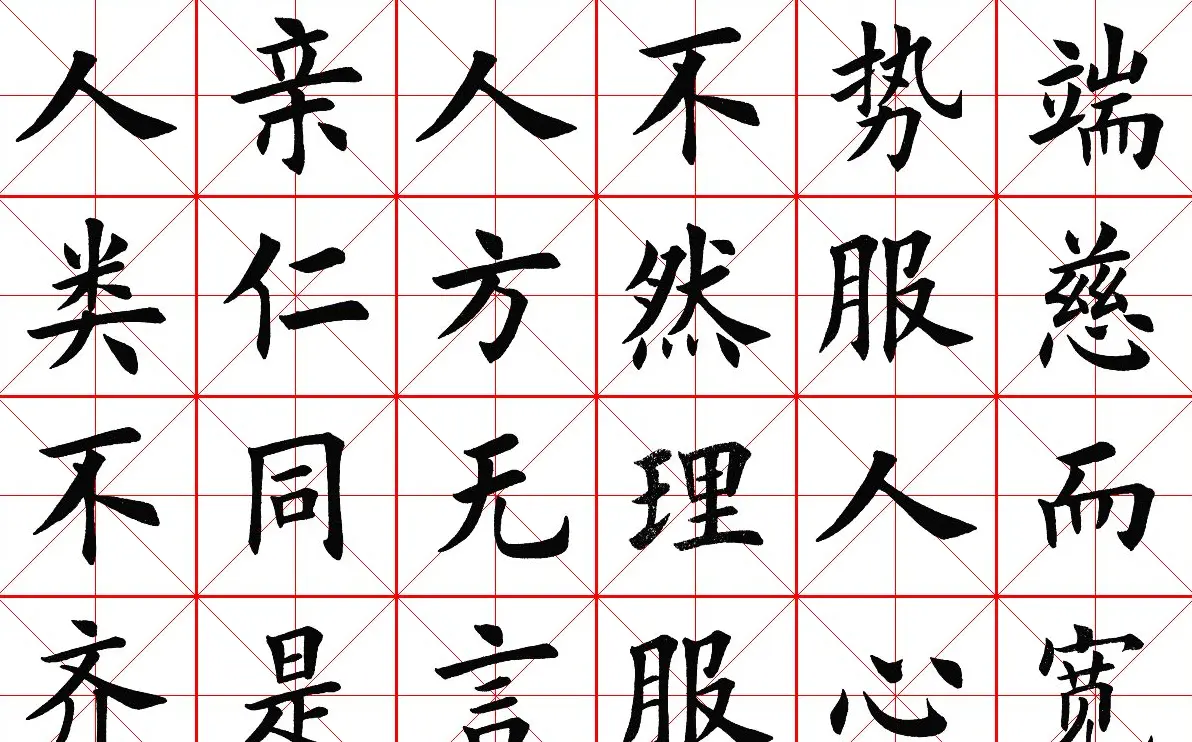 米字格楷书字帖《弟子规》 | 毛笔楷书字帖