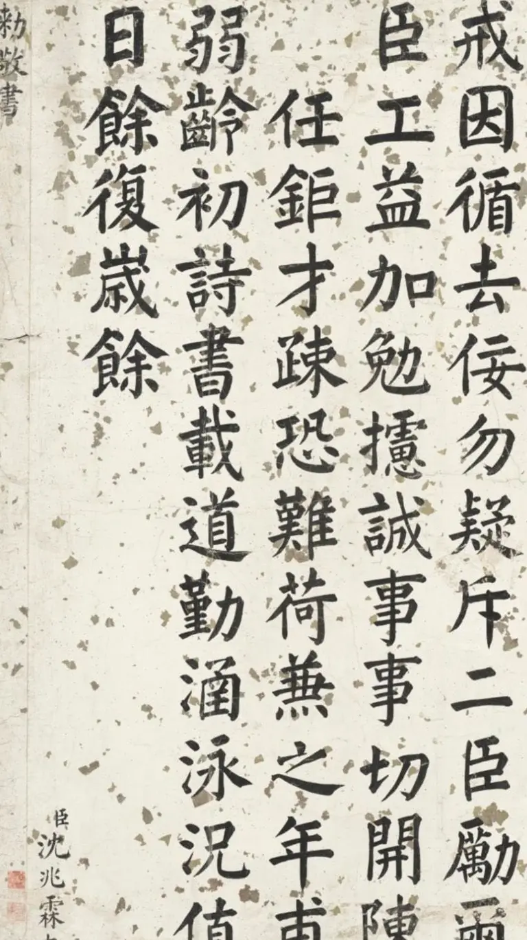 军机大臣沈兆霖楷书《御制斋宫即事绝句六首》​ | 名家书法作品精选