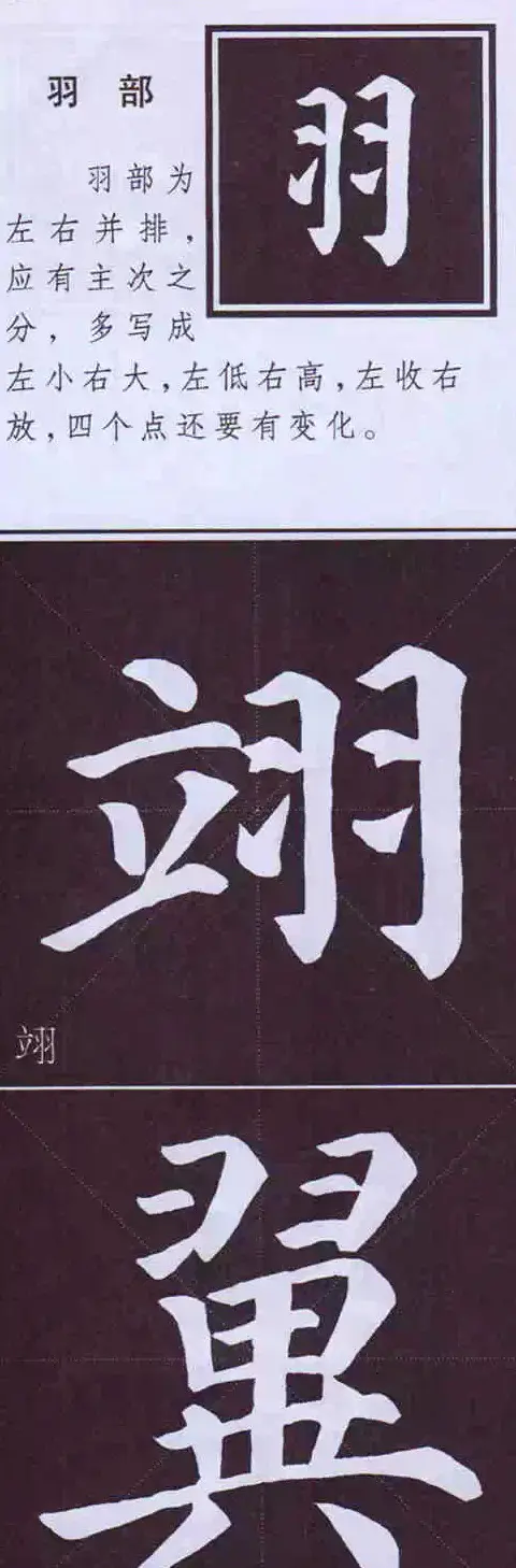 颜体字书法要诀！《多宝塔碑》边旁部首书写教程 | 毛笔楷书字帖