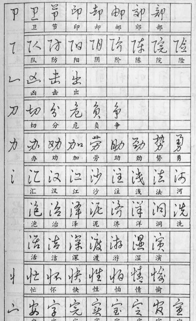 黄若舟经典字帖《怎样快写钢笔字》 | 硬笔书法字帖