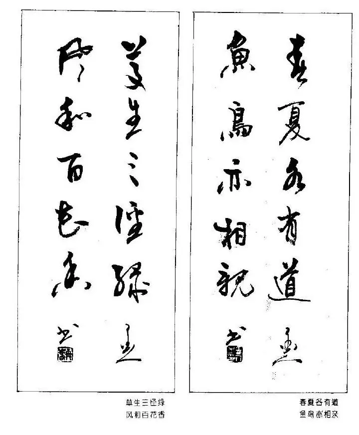 杨再春书法作品五言对联 | 名家书法作品赏析