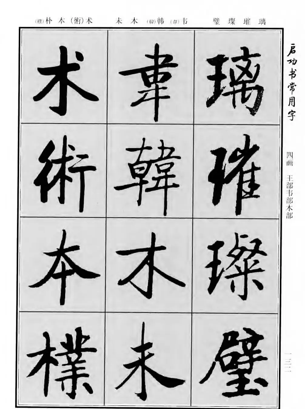 行楷书法字帖欣赏《启功书常用字》 | 毛笔行书字帖