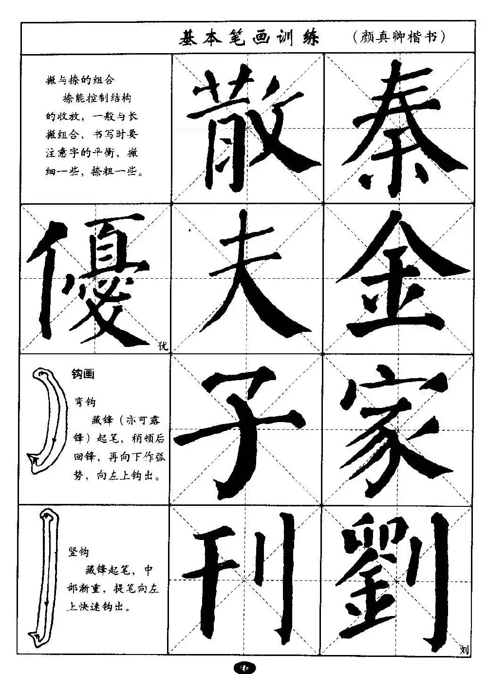 毛笔字帖大全--通用教程：颜真卿楷书 | 毛笔楷书字帖