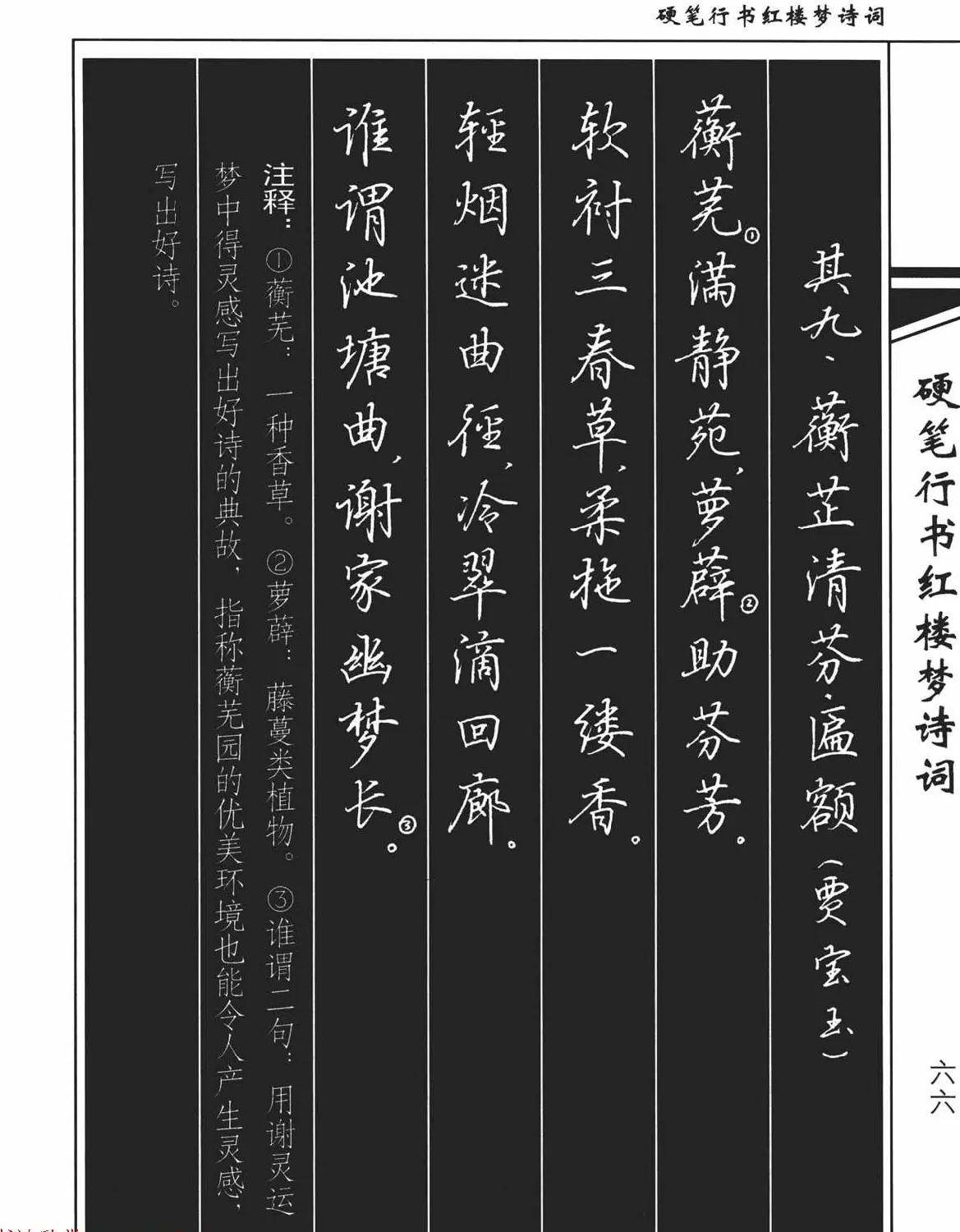 吴玉生钢笔字帖欣赏《硬笔行书红楼梦诗词》 | 硬笔书法字帖