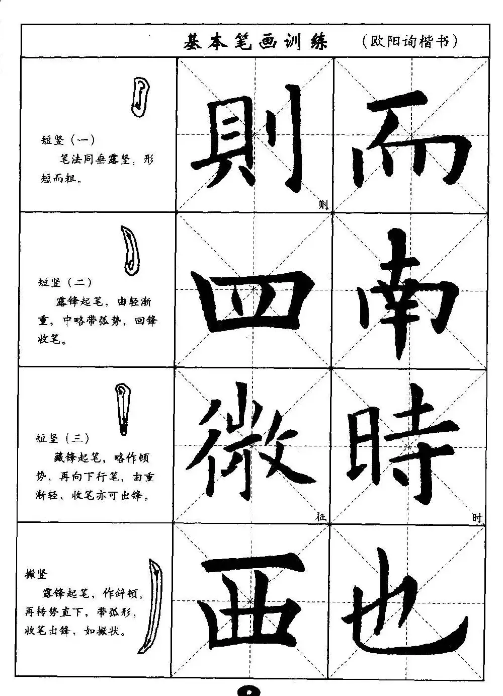 毛笔字帖大全--通用教程：欧阳询楷书 | 毛笔楷书字帖