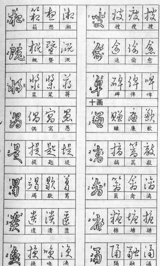 黄若舟经典字帖《怎样快写钢笔字》 | 硬笔书法字帖