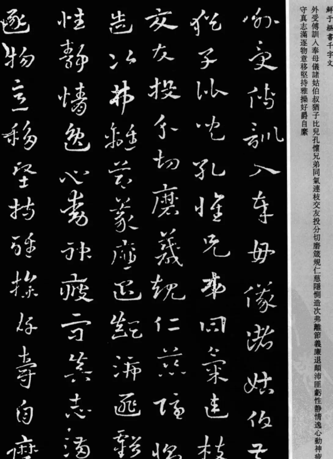 鲜于枢章草书法欣赏《千字文》大图 | 软笔草书字帖