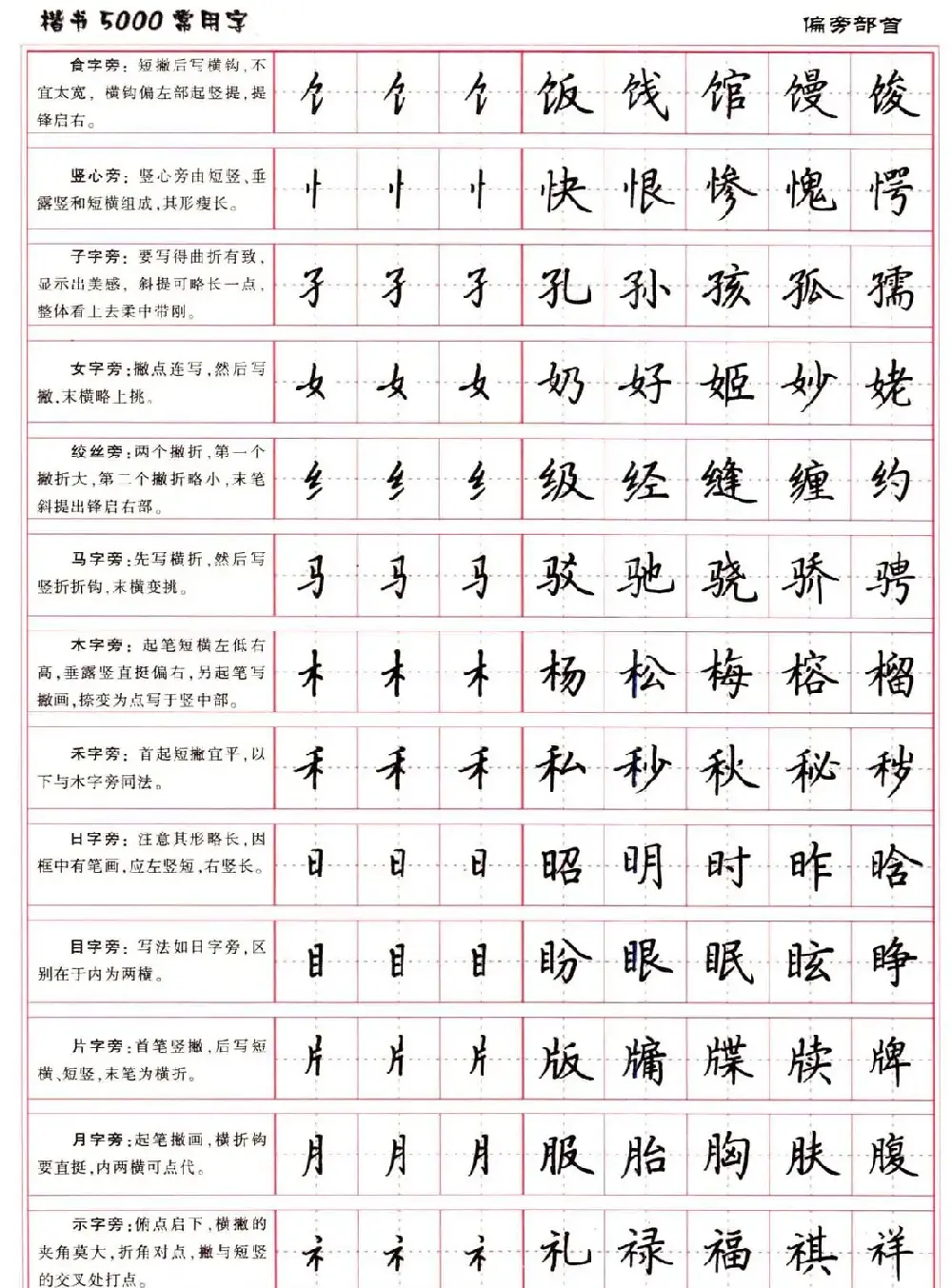 硬笔书法字帖下载《楷书5000常用字》 | 硬笔书法字帖