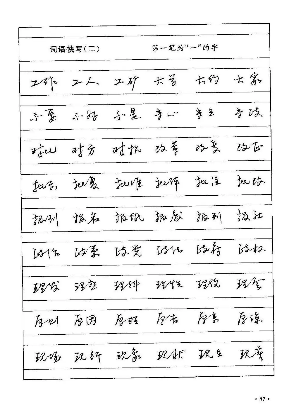 字帖下载丁永康《硬笔草字书写技法》 | 钢笔书法字帖