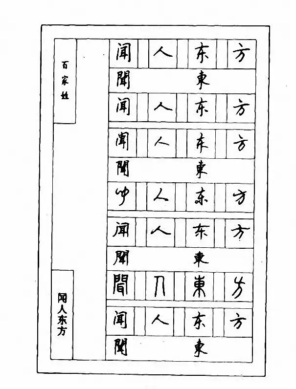 钢笔七体字帖《顾仲安书百家姓》 | 硬笔书法字帖