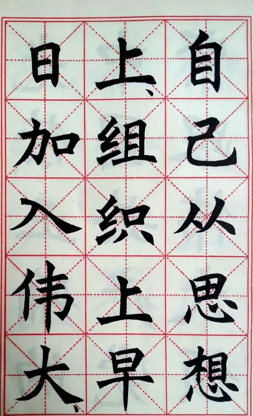 孙信德中楷字帖《金训华同志日记摘抄》 | 软笔楷书字帖