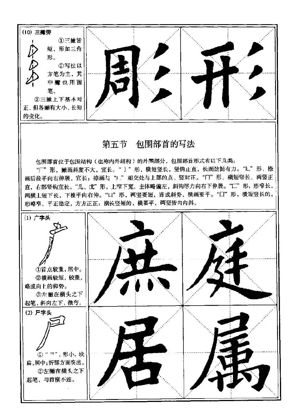 欧体书法教程《欧阳询楷书入门大字帖》 | 毛笔楷书字帖