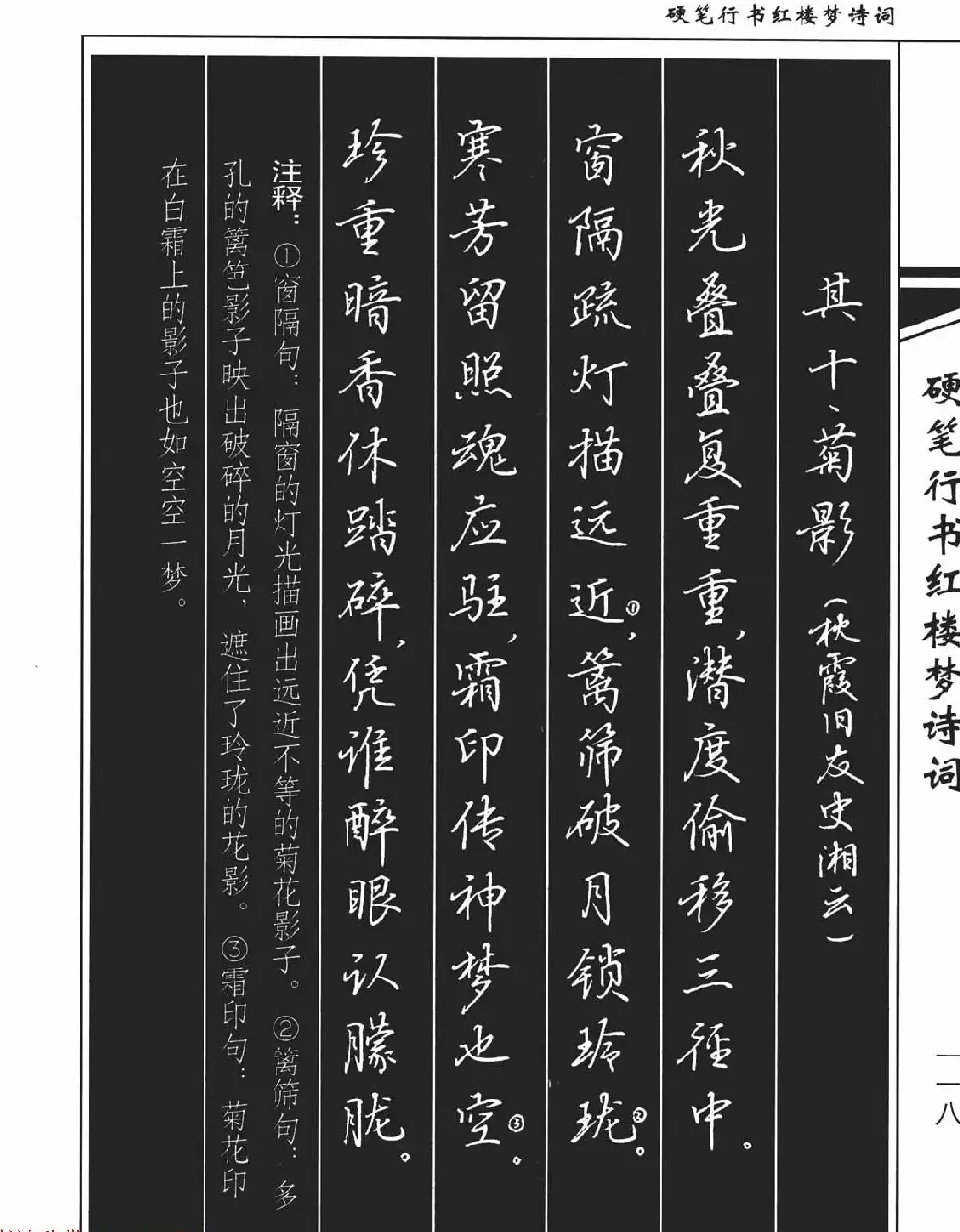 吴玉生钢笔字帖欣赏《硬笔行书红楼梦诗词》 | 硬笔书法字帖