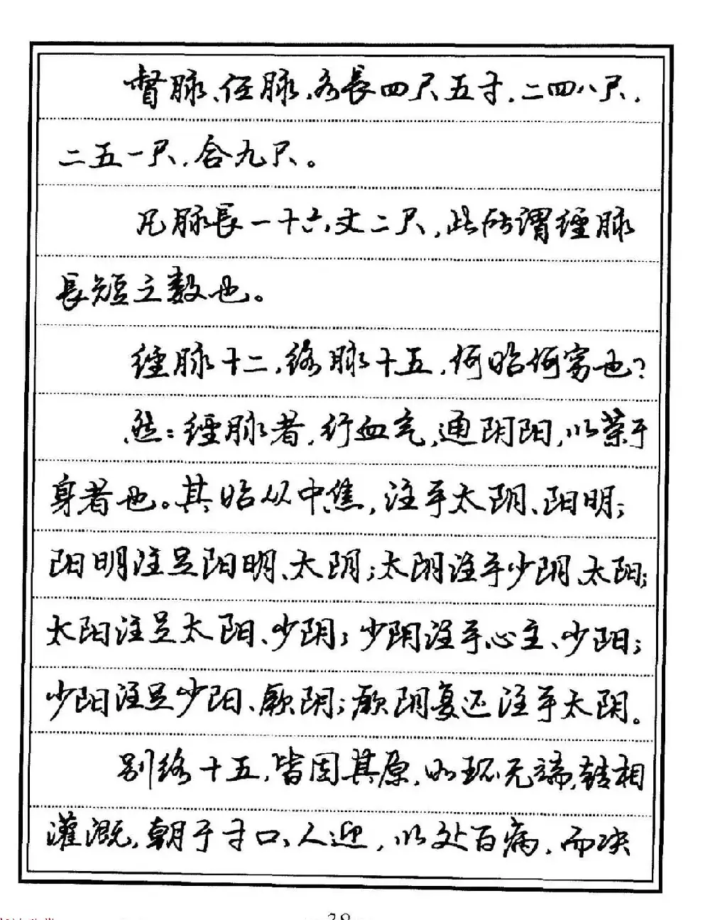 苏德生硬笔书法《中医经典钢笔字帖·难经》 | 硬笔书法字帖