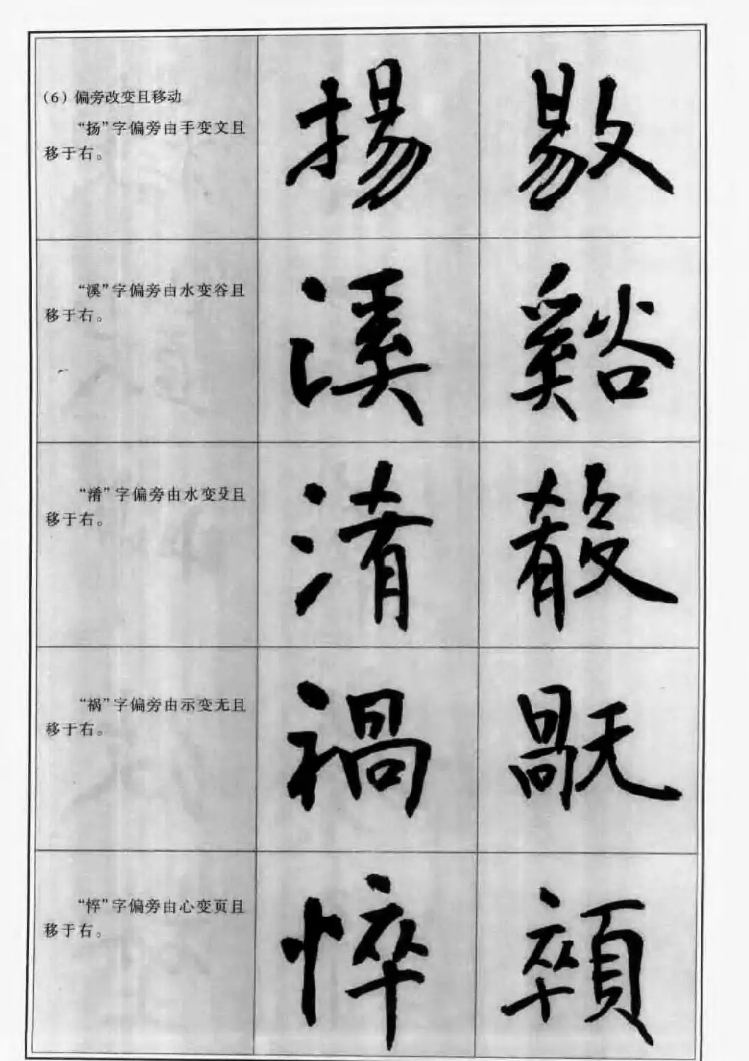 毛笔字帖教程《行书入门大字谱》 | 软笔行书字帖