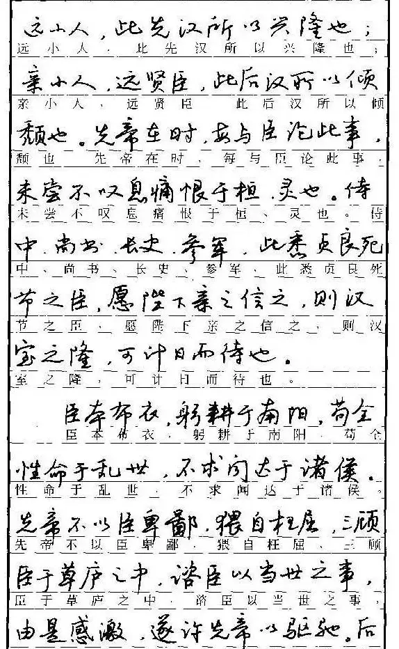 自学丛帖《学生古代散文名篇钢笔字帖》 | 硬笔书法字帖