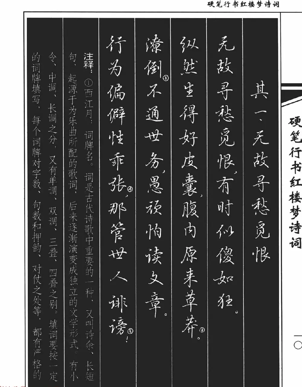 吴玉生钢笔字帖欣赏《硬笔行书红楼梦诗词》 | 硬笔书法字帖