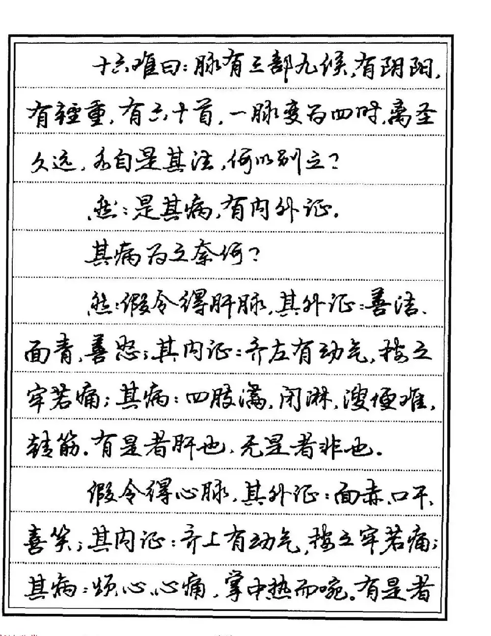 苏德生硬笔书法《中医经典钢笔字帖·难经》 | 硬笔书法字帖