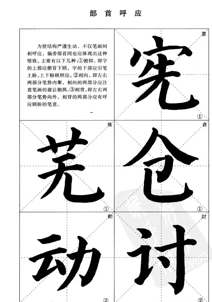 《简化字楷书结构法》字帖图片48张 | 软笔楷书字帖