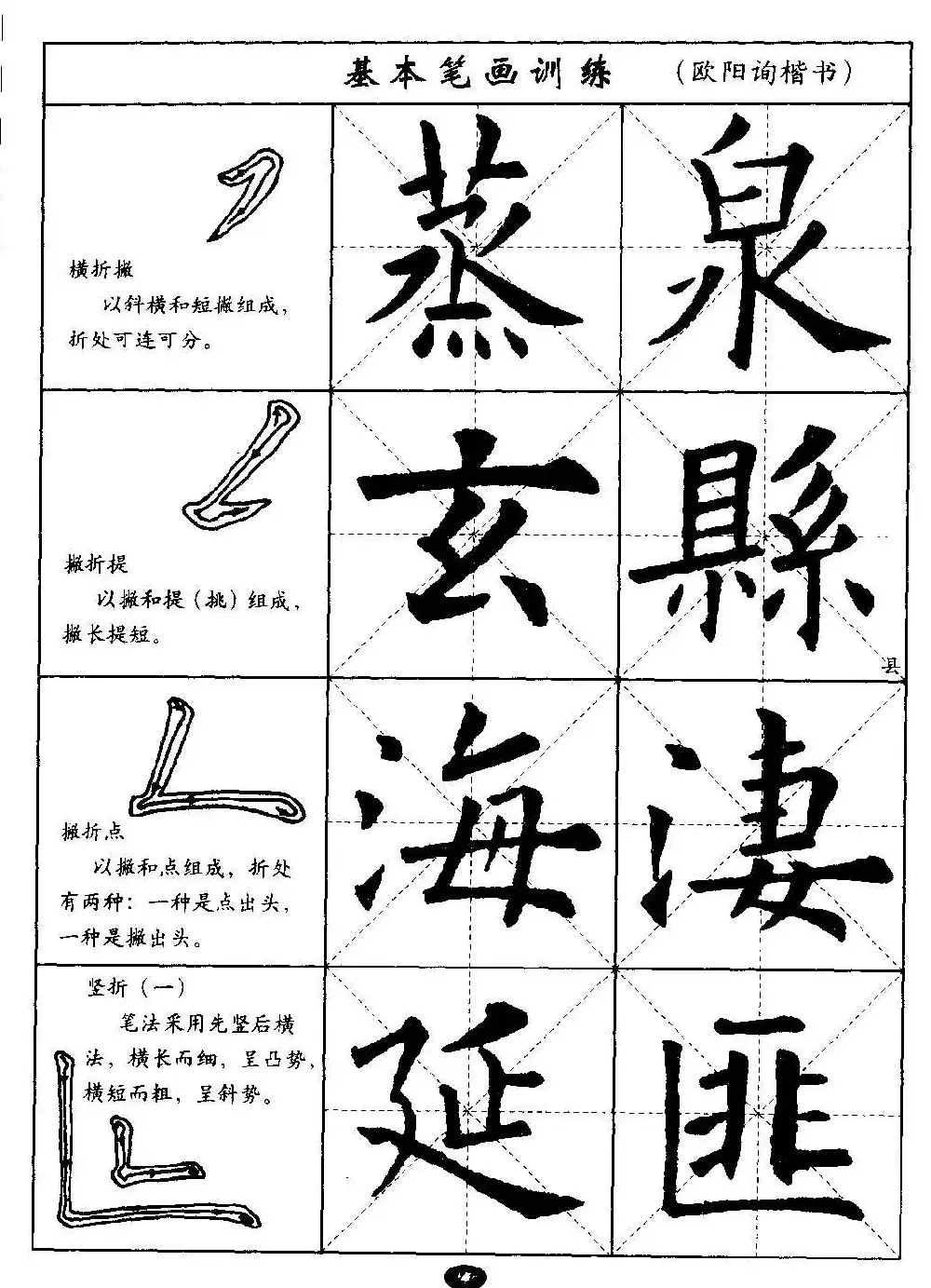 毛笔字帖大全--通用教程：欧阳询楷书 | 毛笔楷书字帖