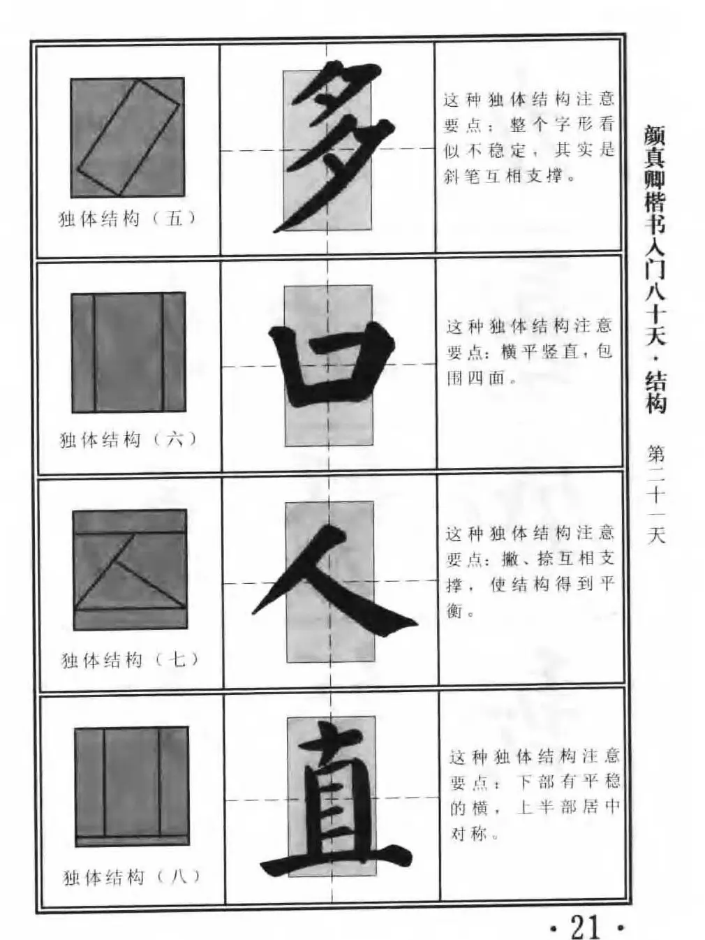 书法教程字帖《颜真卿楷书入门80天》 | 软笔楷书字帖