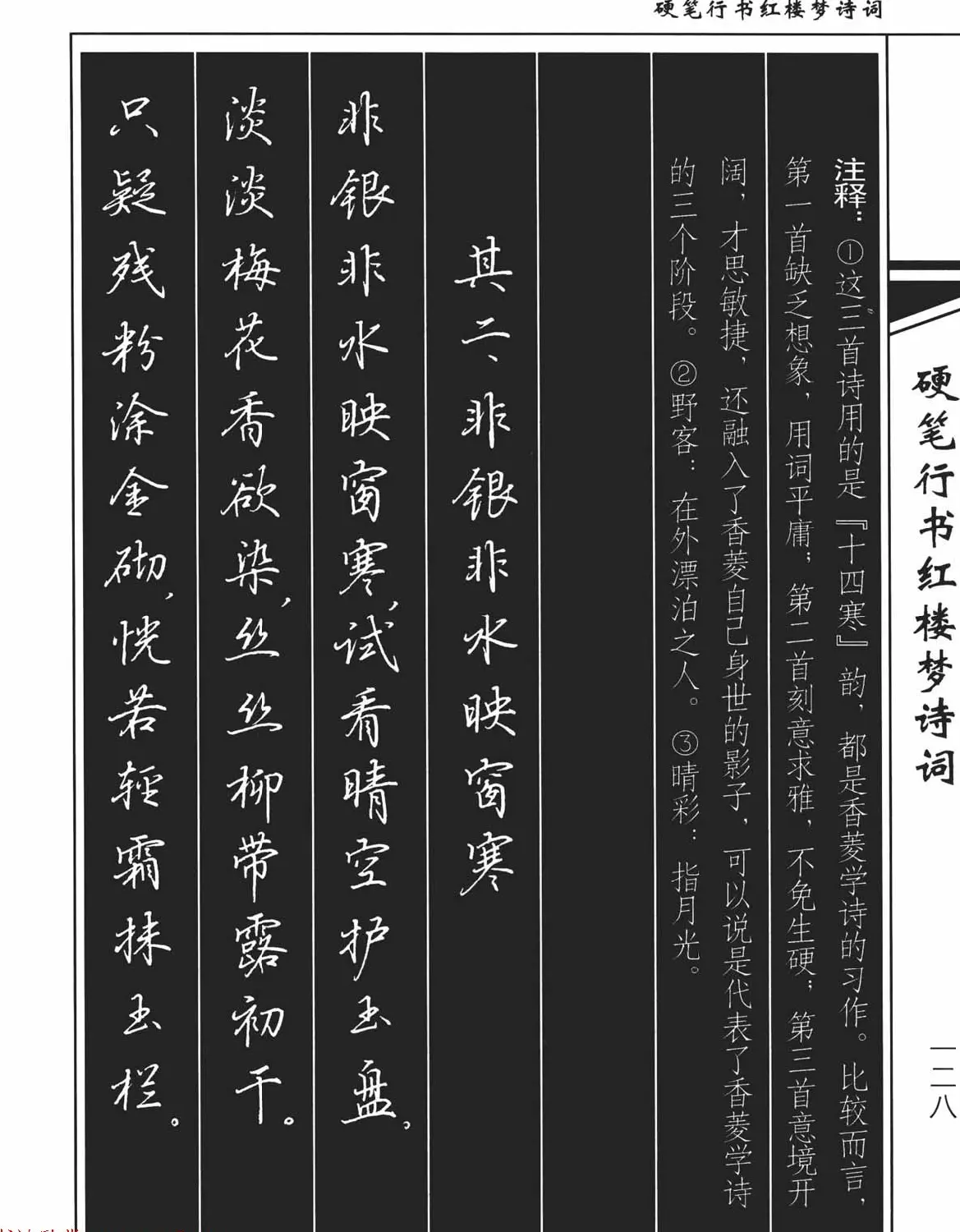 吴玉生钢笔字帖欣赏《硬笔行书红楼梦诗词》 | 硬笔书法字帖