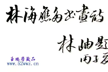 书法名家题签 | 林岫书法题字:林海应多书画诗