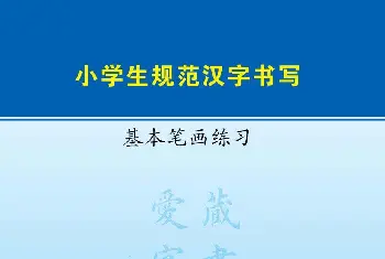 钢笔书法字帖 | 小学生规范汉字书写练习字帖